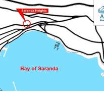 Saranda Heights Map